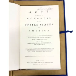 Acts of Congress 1789 – Special Collector’s Edition