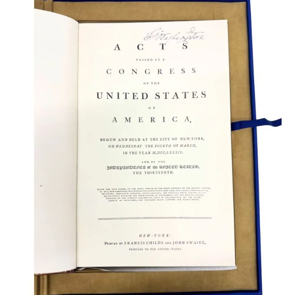 Acts of Congress 1789 – Special Collector’s Edition