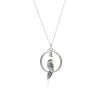 Bird on a Swing Sterling Silver Pendant