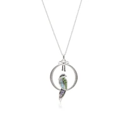 Bird on a Swing Sterling Silver Pendant