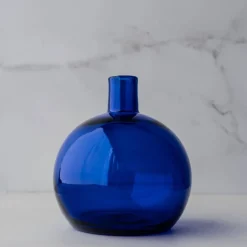 Blenko Cobalt Bud Ball Vase