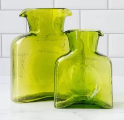 Blenko Water Bottle - Olive Water Bottle - Large or Mini