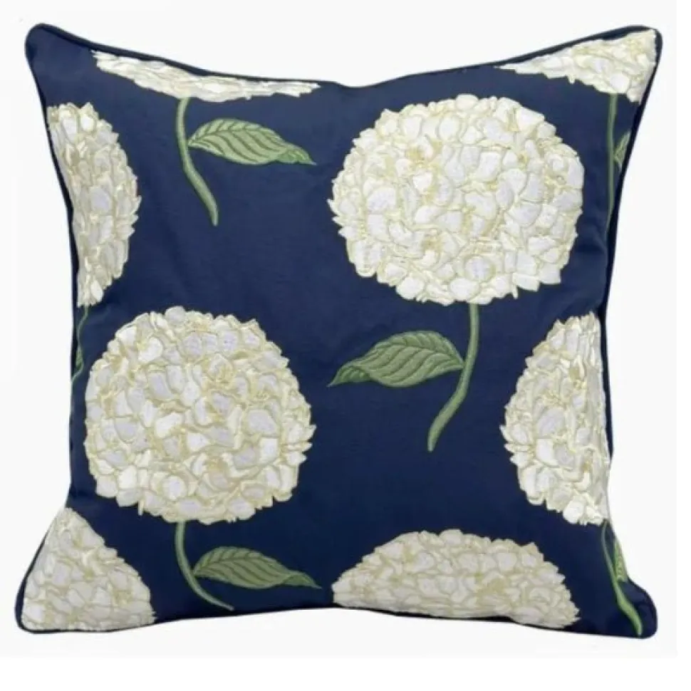 Blue Hydrangea Indoor/Outdoor Pillow
