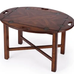 Carlisle Oval Wood Coffee Table- Oak by Butler Specialty