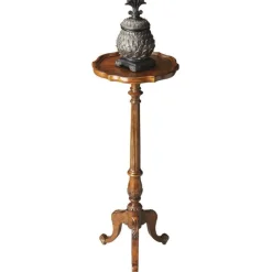 Chatsworth Pedestal Plant Stand- Oak By Butler Specialty