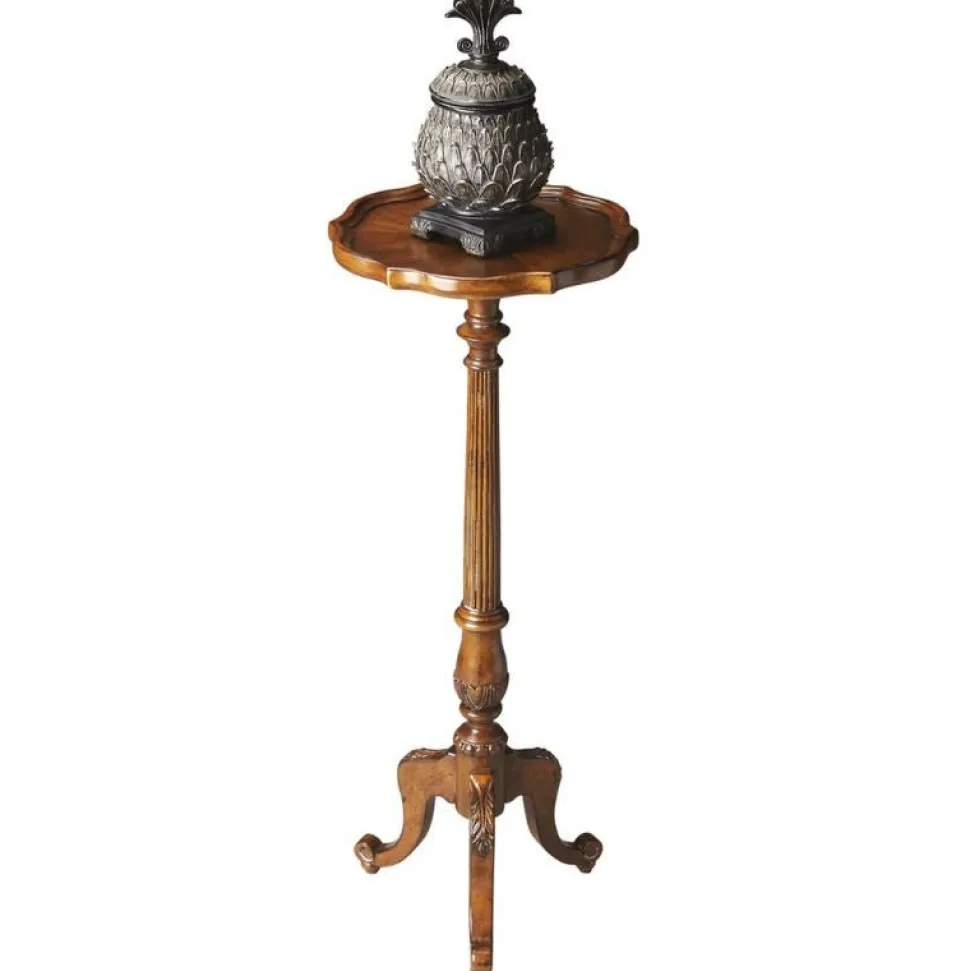 Chatsworth Pedestal Plant Stand- Oak By Butler Specialty