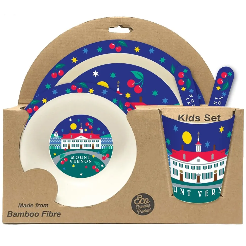 Children's Dish Set - Bamboo Dish Set