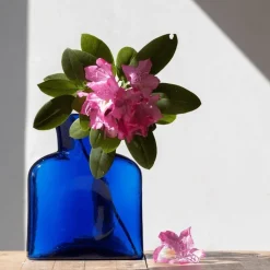 Cobalt Blue Water Bottle Blenko Glass - Mini or Large