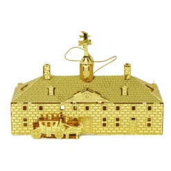 3D Brass Mount Vernon Mansion Ornament
