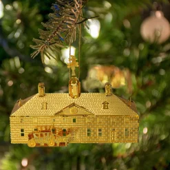 3D Brass Mount Vernon Mansion Ornament