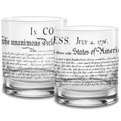 Declaration of Independence Glassware