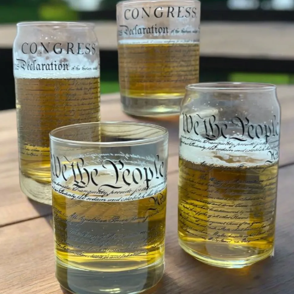 Declaration of Independence Glassware
