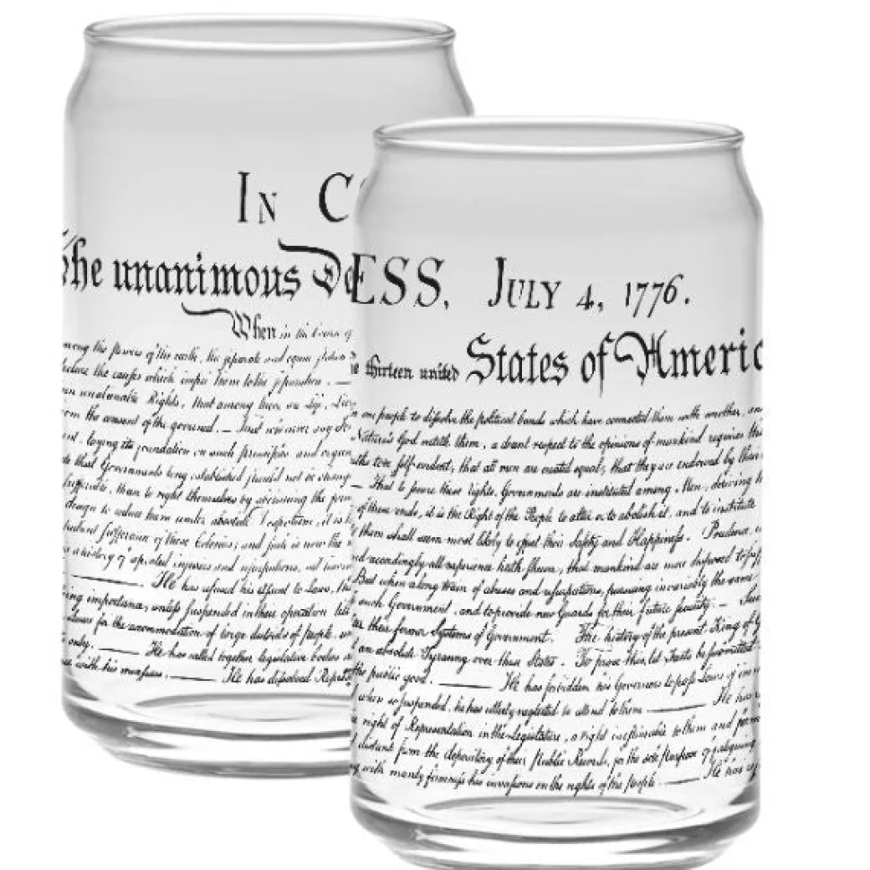 Declaration of Independence Tall Glassware