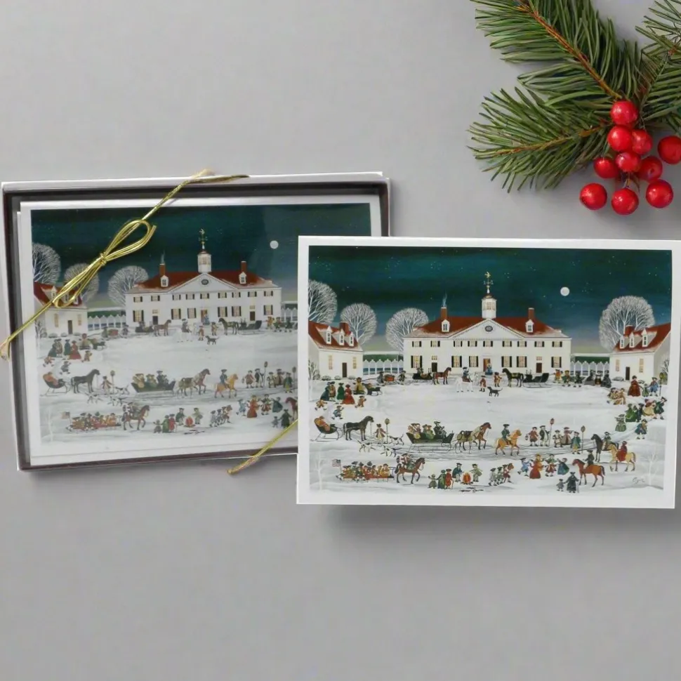Folk Art Mount Vernon, West Front Christmas Cards