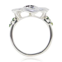 Front Parlor Garnet Sterling Silver Ring