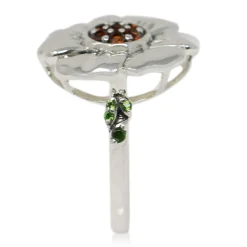 Front Parlor Garnet Sterling Silver Ring
