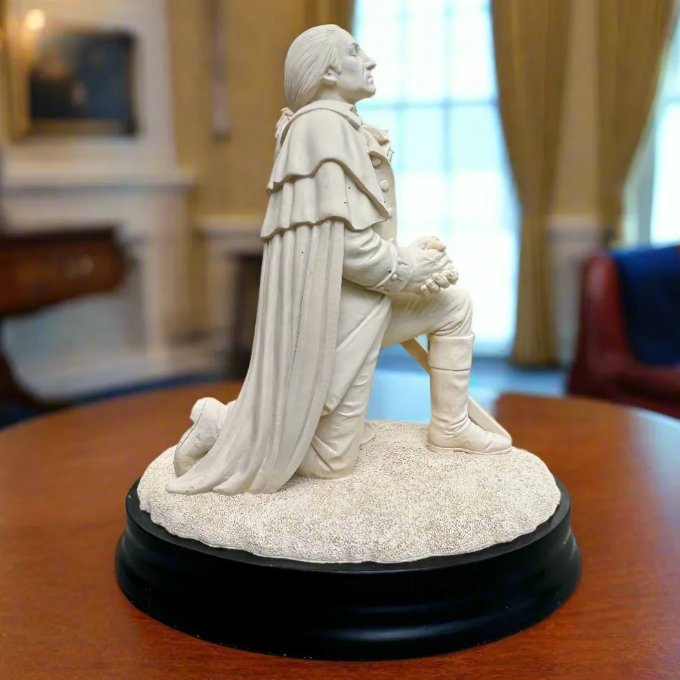 General George Washington Prayer Sculpture