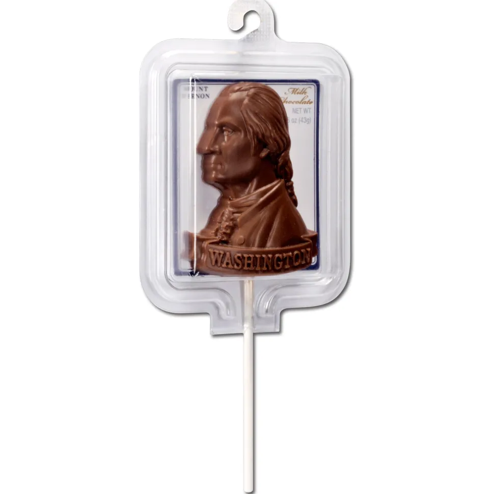 George Washington Milk Chocolate Pop