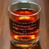 George Washington Quote Rocks Glass