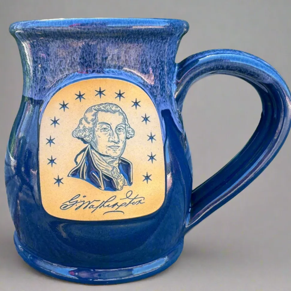 George Washington Signature Mug - Tall Belly Mug - Made In USA