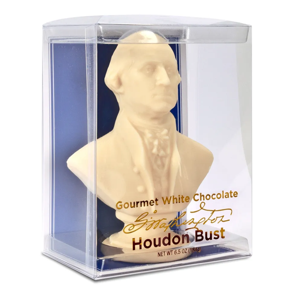 George Washington White Chocolate Bust