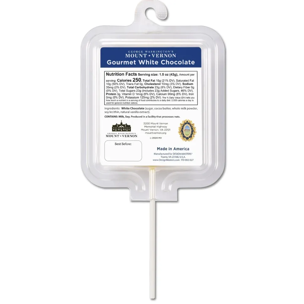 George Washington White Chocolate Pop