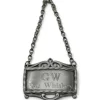 GW's Rye Whiskey Pewter Decanter Label