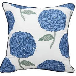 Hydrangea Coastal Indoor Outdoor Pillow