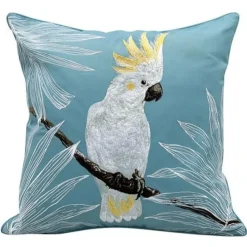 Indoor Outdoor Cockatoo Pillow