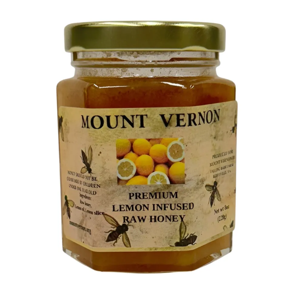 Lemon Infused Raw Honey