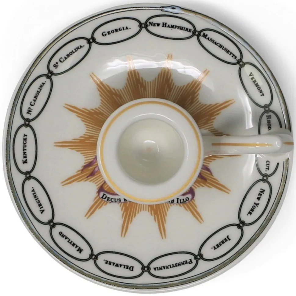 Martha Washington States China Chamberstick