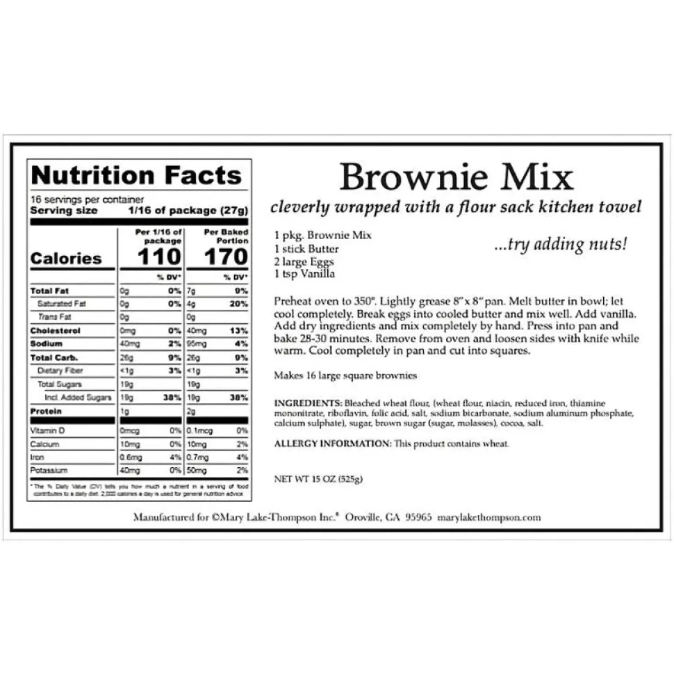Mount Vernon Brownie Mix