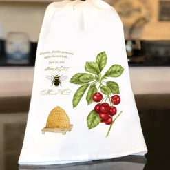Mount Vernon Cherry Bee Skep Flour Sack Towel
