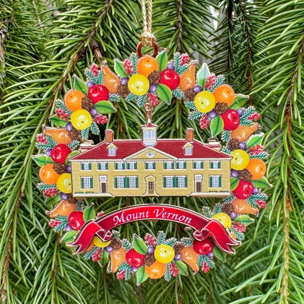 Mount Vernon Fruit Wreath Ornament