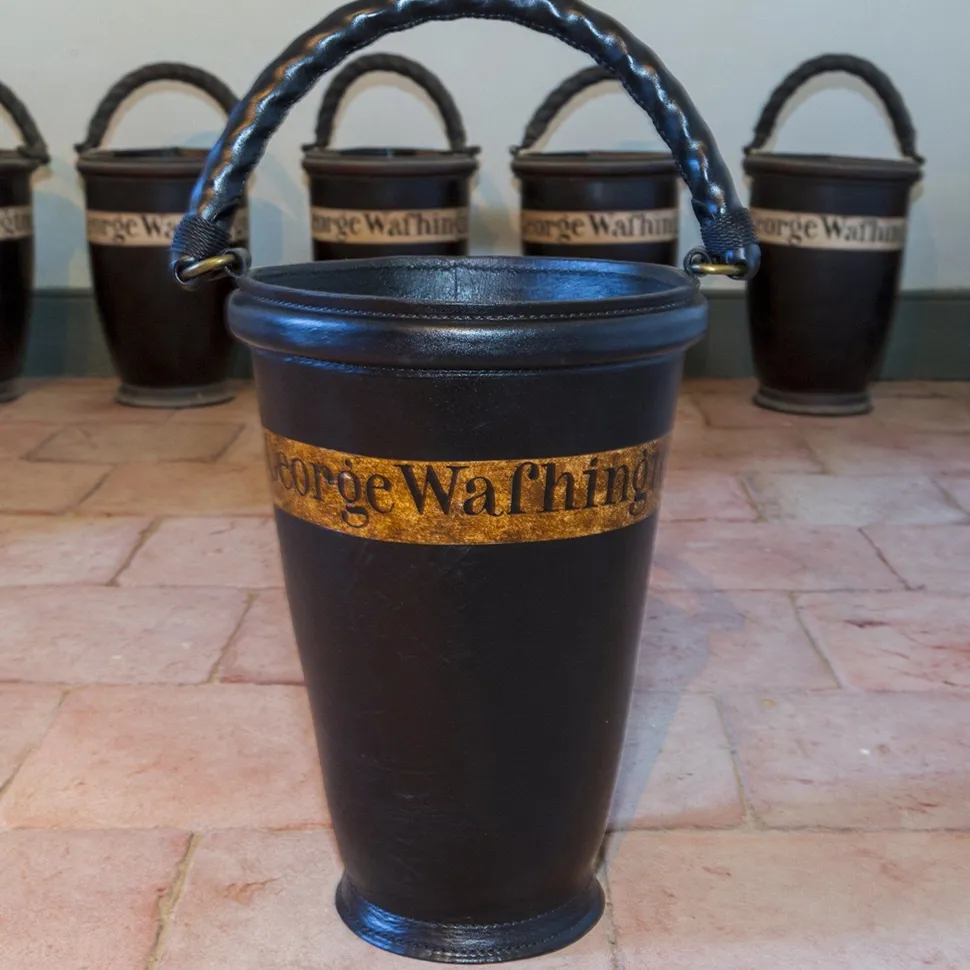 Mount Vernon Leather Fire Bucket