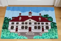 Mount Vernon Mansion Hooked Rug