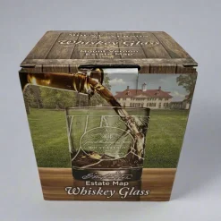 Mount Vernon Map Rocks Glass