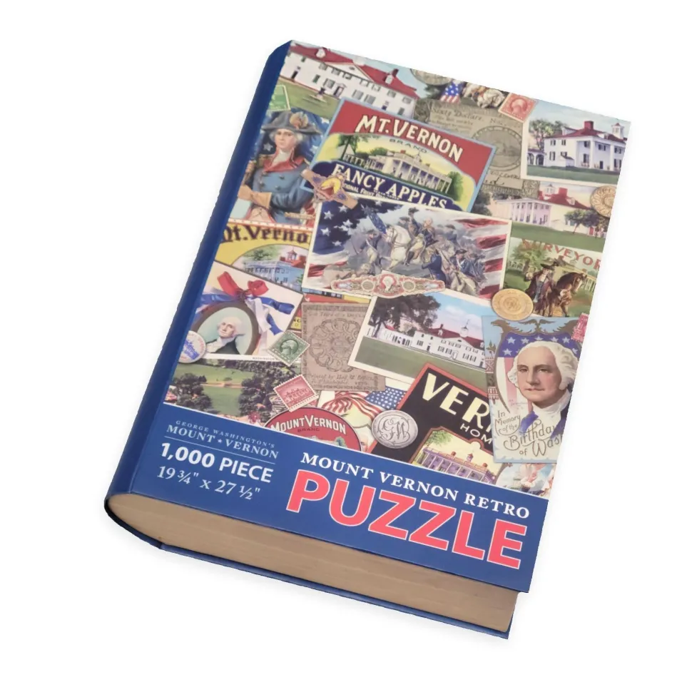 Mount Vernon Retro Ephemera Puzzle - 1000 Pieces