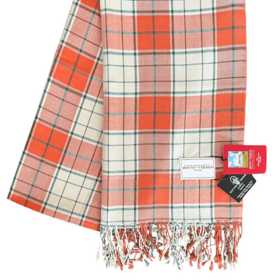 Mount Vernon Tartan Viscose Scarf- Oversize