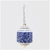 MV Ornament Collection - Porcelain Blue Room Cylinder