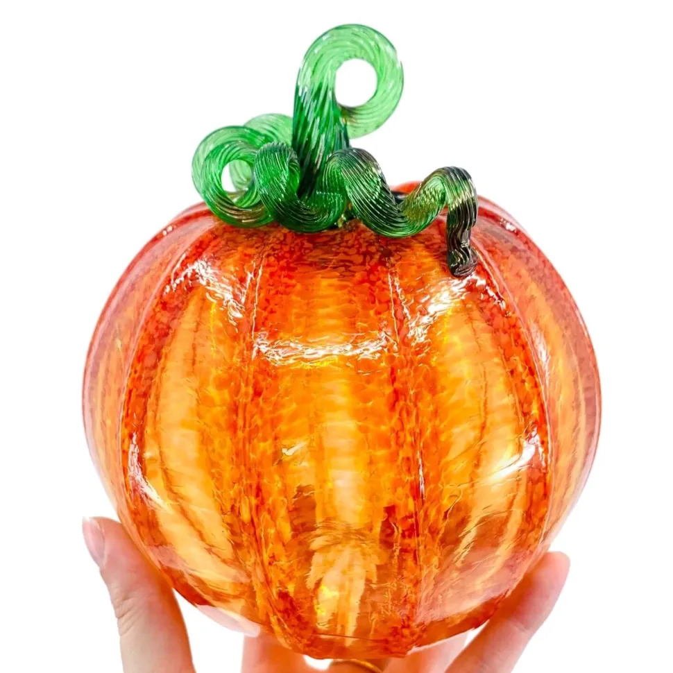 Orange Glass Pumpkin - Luke Adams - Three Sizes