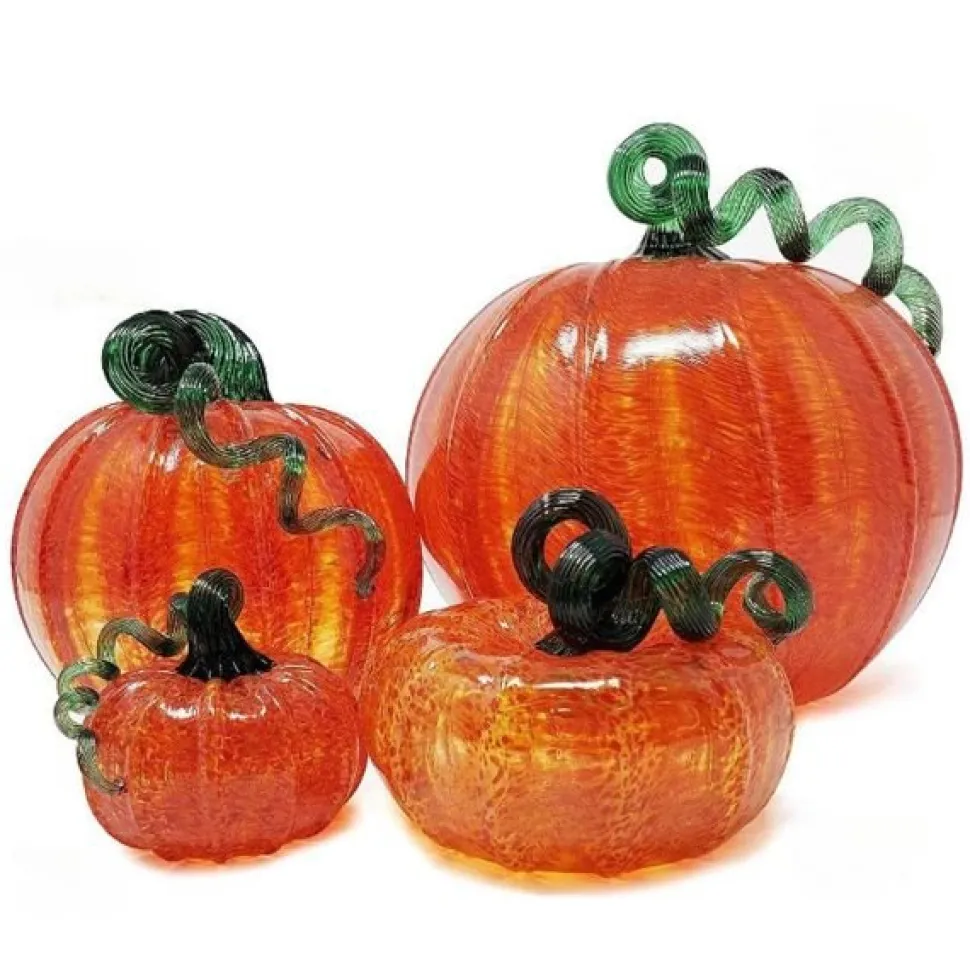 Orange Glass Pumpkin - Luke Adams - Three Sizes