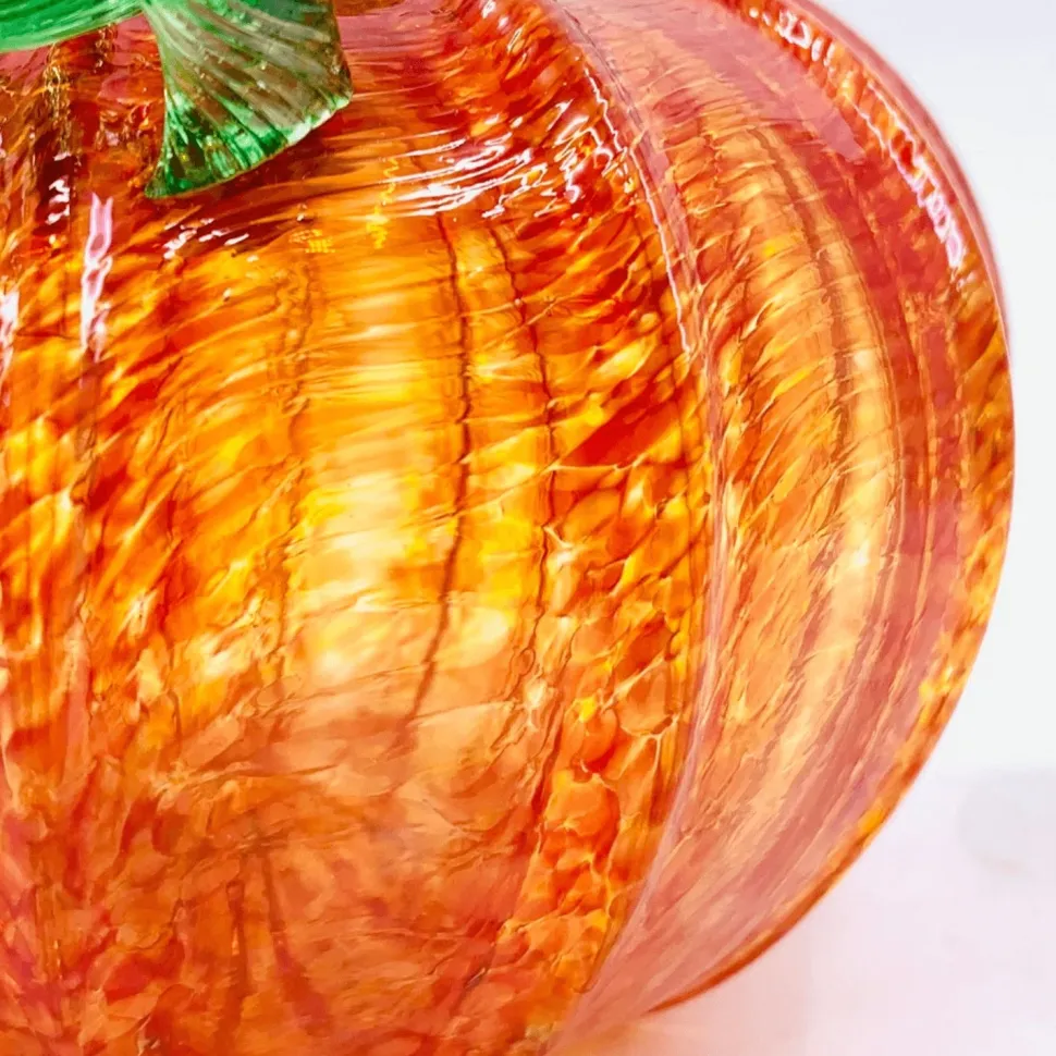 Orange Glass Pumpkin - Luke Adams - Three Sizes