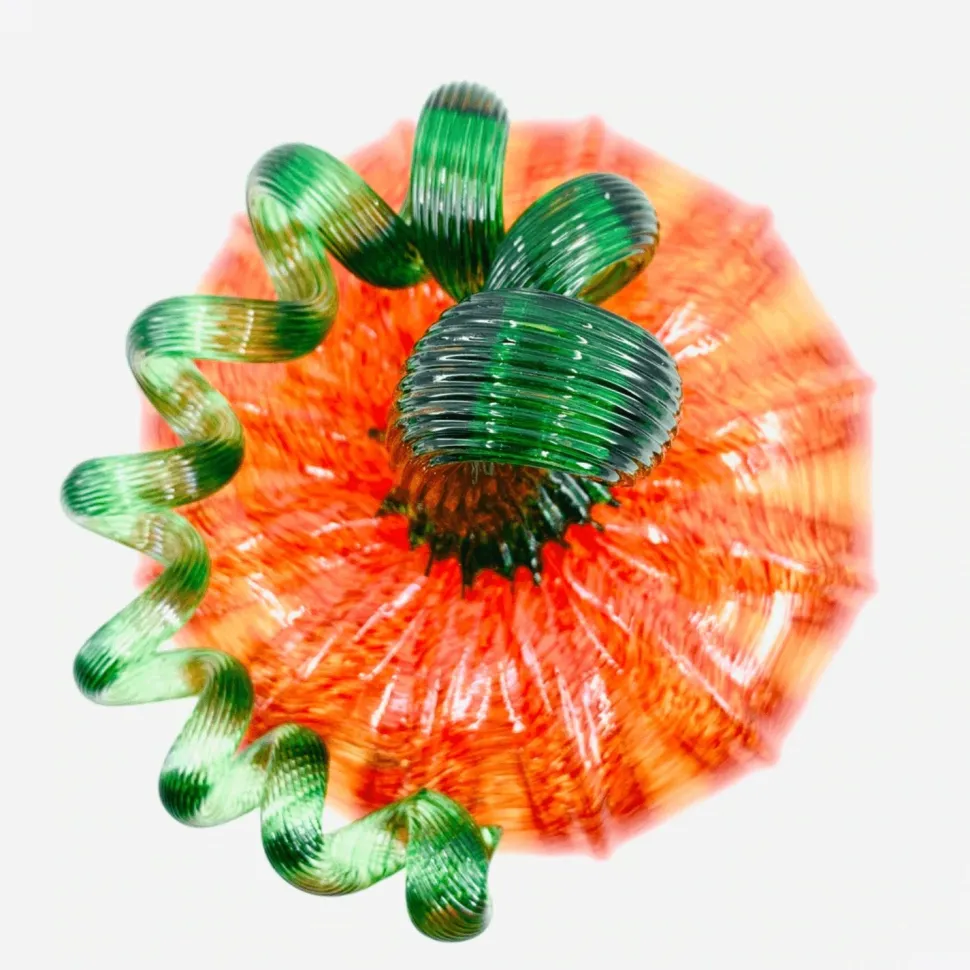 Orange Glass Pumpkin - Luke Adams - Three Sizes