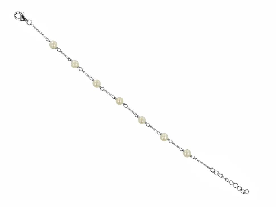 Pearl Station Sterling Bracelet