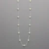 Pearl Station Sterling Necklace