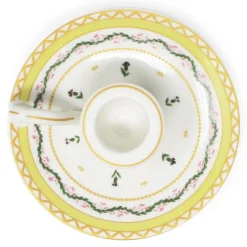 Ribbons and Cornflower Chamberstick