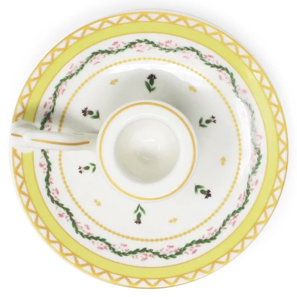 Ribbons and Cornflower Chamberstick