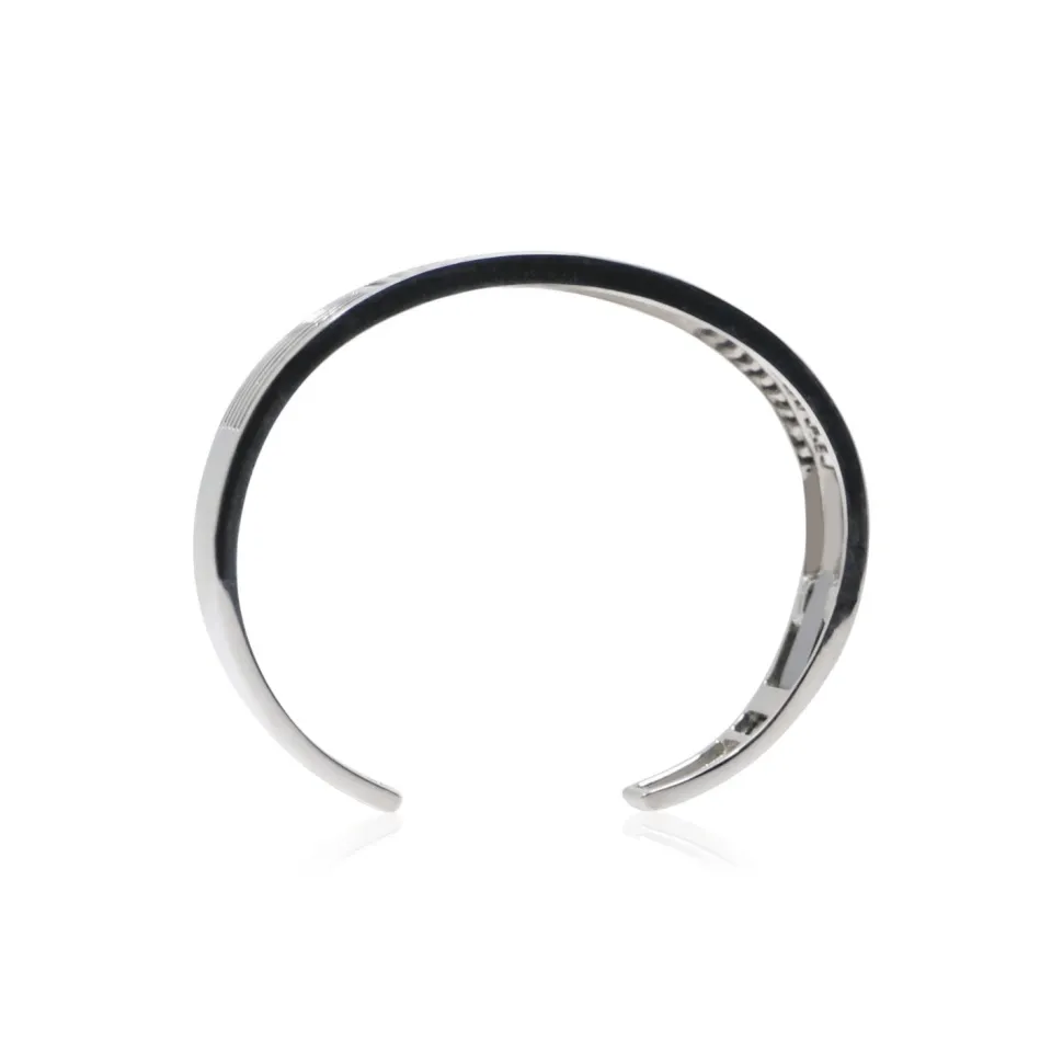 Sterling Silver Shutter Cuff Bracelet