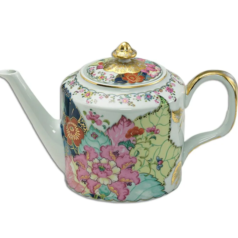 Tobacco Leaf Fine Hard Porcelain Teapot